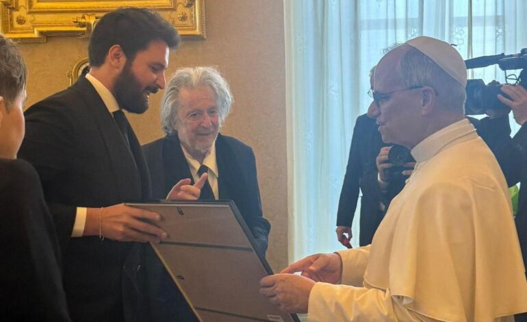  Al Pacino e Andrea Iervolino a colloquio con Papa Leone XIV