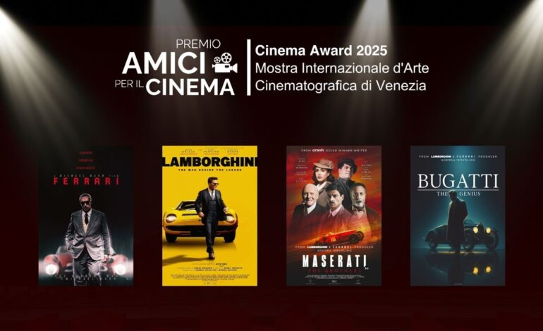  Venezia 2025 celebra cinema e leggenda automobilistica