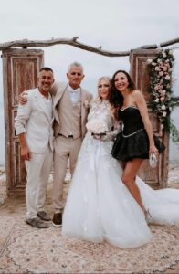 Antonio Vandoni e Ileana Falcone con Chiara Squaglia ph press